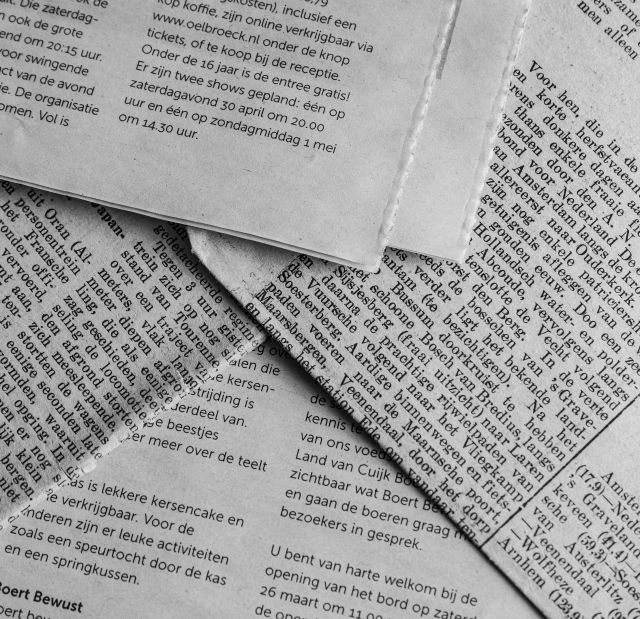 A Close-Up Shot of Newspapers